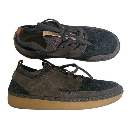 Clarks Nature Women's Dark Gray Combi Lace-Up Trainers Sneakers Size US 9M - Picture 3 of 15